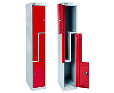 2 Metal Z shape lockers